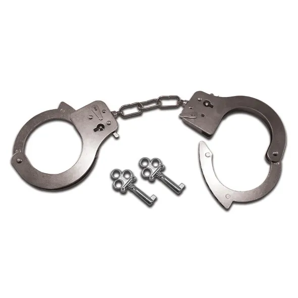 Kajdanki metalowe - S&M Metal Handcuffs