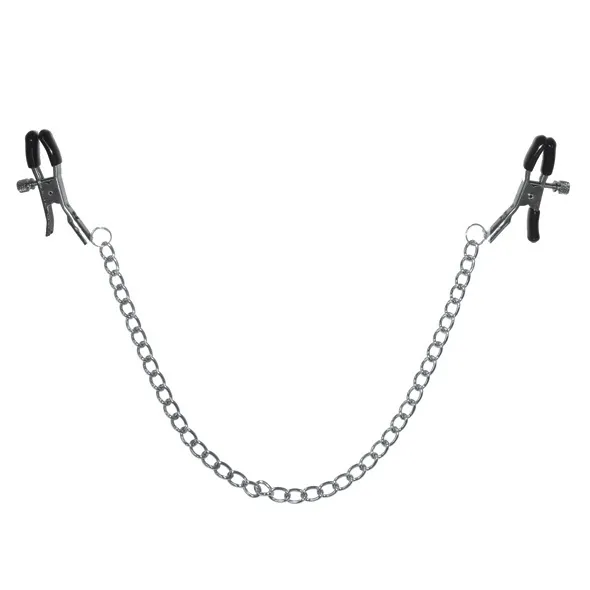 Zaciski na sutki - S&M - Chained Nipple Clamps