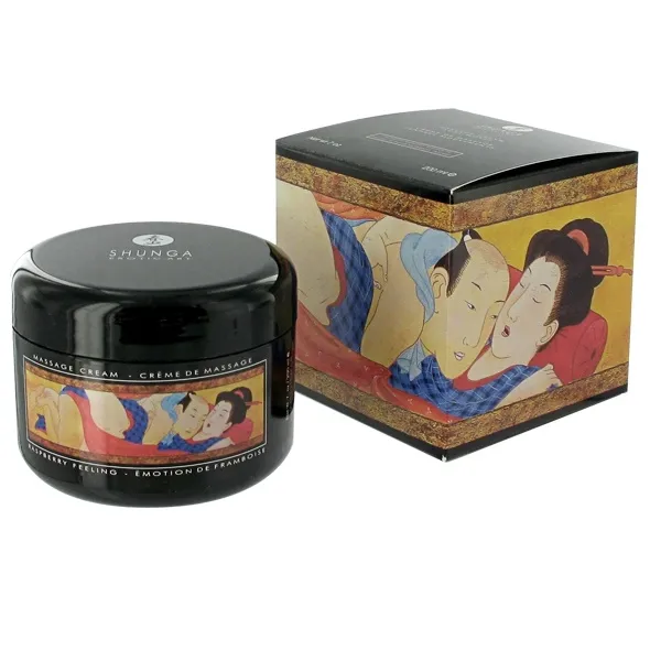 Krem do masażu - Shunga Soft Moves Massage Cream malinowy