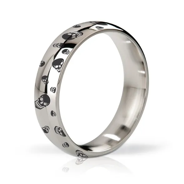 Stalowy pierścień na penisa - Mystim His Ringness Earl Polished & Engraved 51m