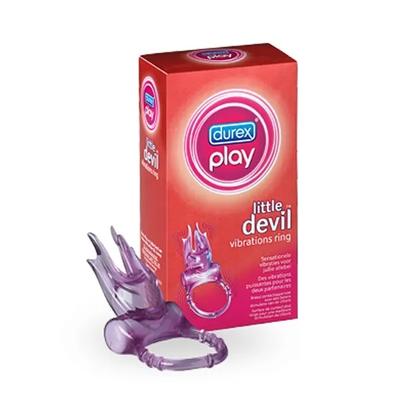 Pierścień z wibracjami na penisa - Durex Play Little Devil Vibrations Ring