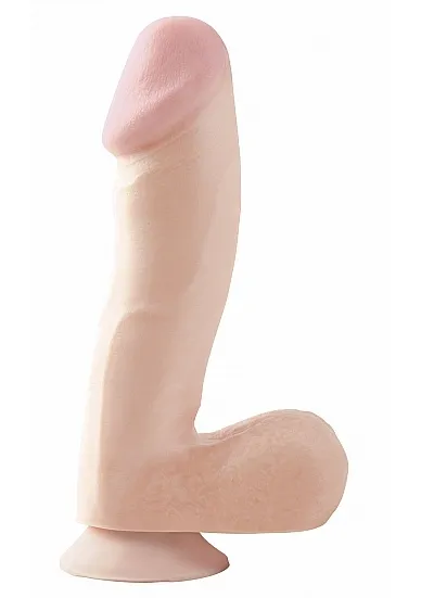 Dildo realistyczne z przyssawką - PIPEDREAM Basix Rubber Works 6.5" Dong with Suction Cup - Cielisty