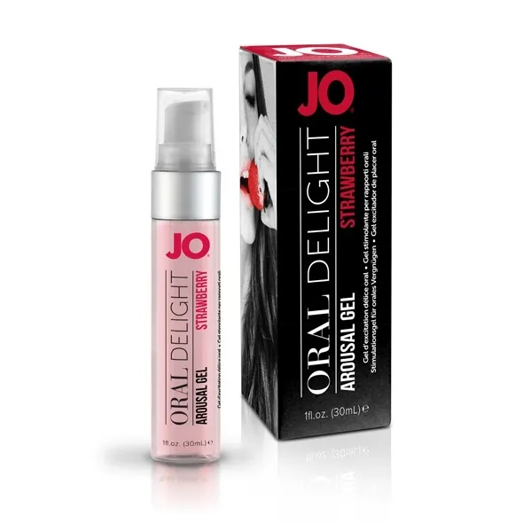 Żel do seksu oralnego - System JO Oral Delight 30 ml truskawkowy