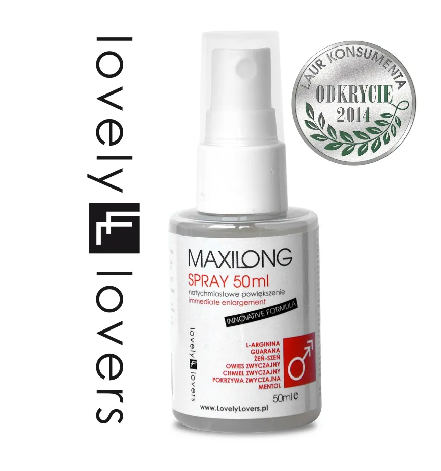 Innowacyjny płyn powiększający penisa - Lovely Lovers MAXILONG Spray INNOVATIVE FORMULA 50ml