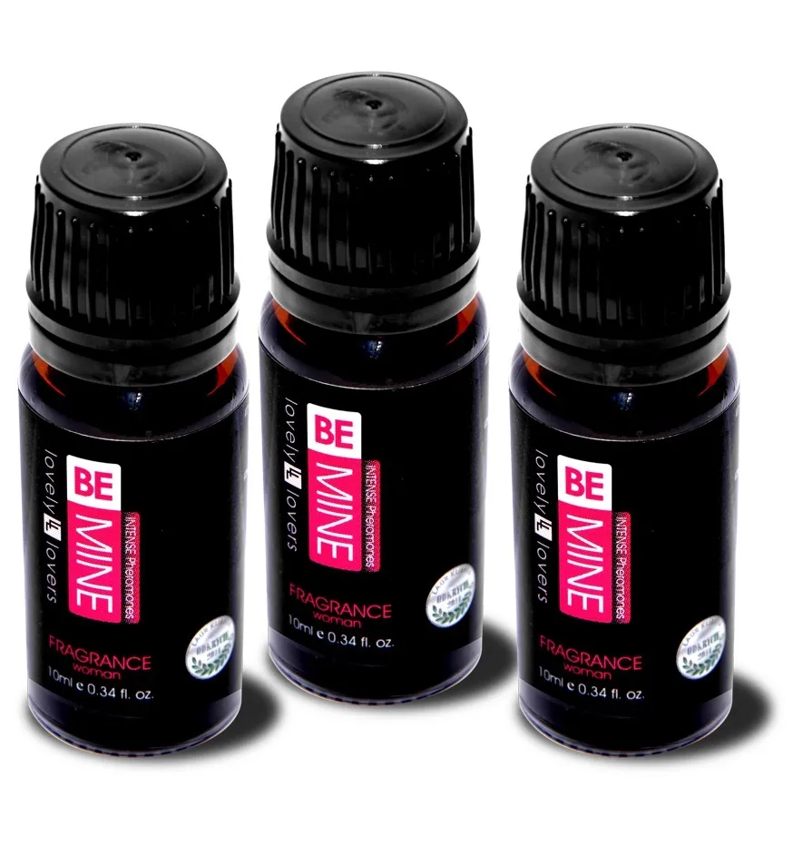 3 x Bezwonne feromony dla kobiet - LOVELY LOVERS BeMINE 10ml (0.34 fl. oz.) PURE WOMAN