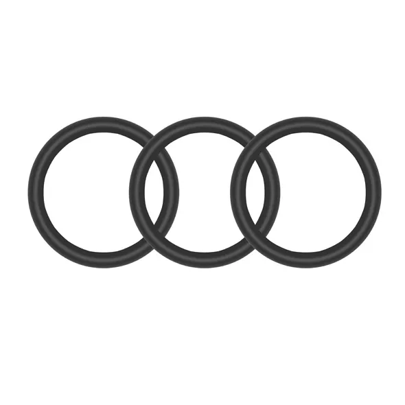 Pierścienie silikonowe - Perfect Fit Silicone 3 Ring Kit Large Black
