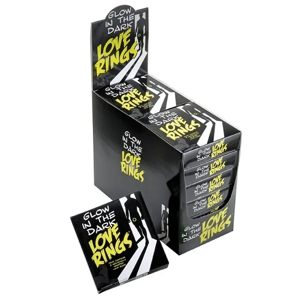 Pierścień na penisa świecący - Glow in the Dark Love Rings