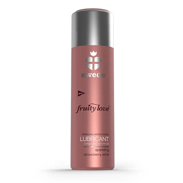 Lubrykant o świeżym, naturalnym zapachu - Swede Fruity Love Lubricant Trsukawkowy 100ml