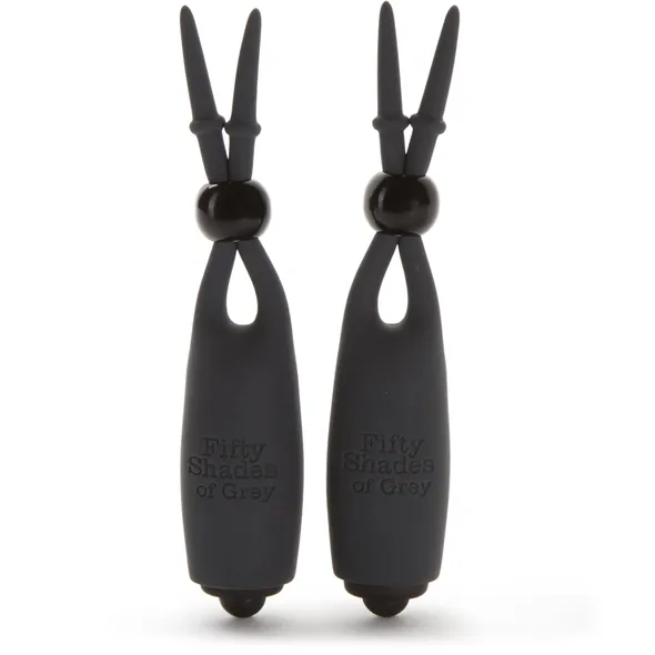 Wibrujące zaciski na sutki - Fifty Shades of Grey Vibrating Nipple Clamps