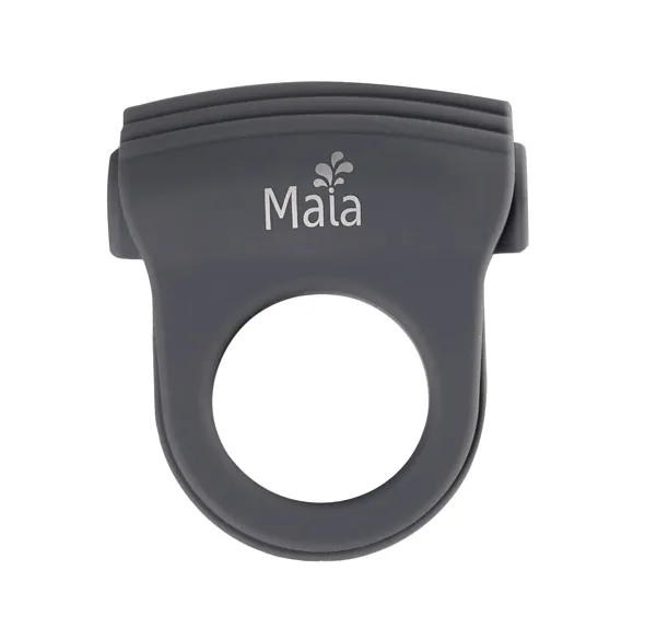 Pierścień  wibrujący na penisa - Maia Toys Rechargeable Vibrating Ring Grey