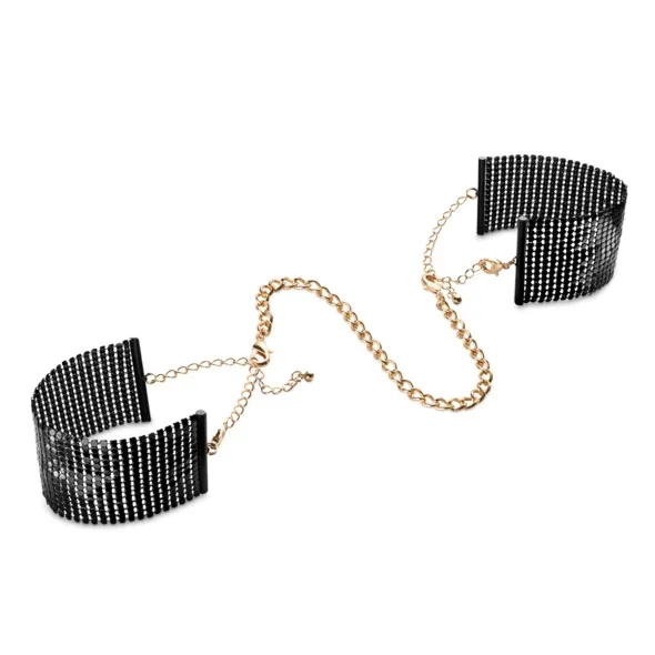 Piękne kajdanki - Bijoux Indiscrets Désir Métallique Cuffs Black