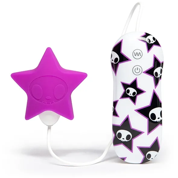 Stymulator łechtaczki kolorowy - Tokidoki Silicone Pink Star Clitoral Vibrator
