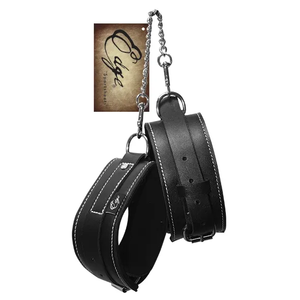 Kajdanki na kostki - Sportsheets Edge Leather Ankle Restraints