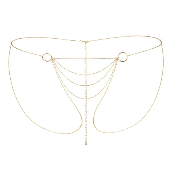 Majteczki z łańcuszków - Bijoux Indiscrets Magnifique Bikini Chain Złoty