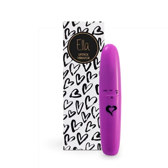 Nieduży wibrator jak szminka - FeelzToys Ella Lipstick Vibrator  Fioletowy