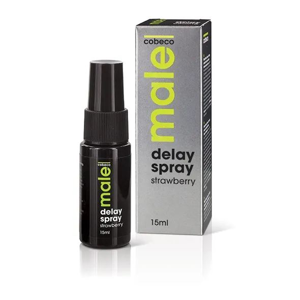 Spray opóźniający - Male Delay Spray 15 ml Truskawka