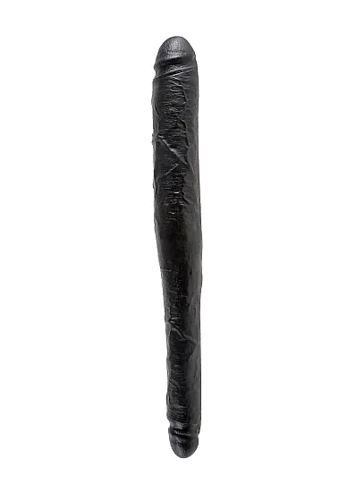 Pipedream King Cock -  dildo realistyczne PODWÓJNE dwie grubości, czarne, PVC - 43cm (16")