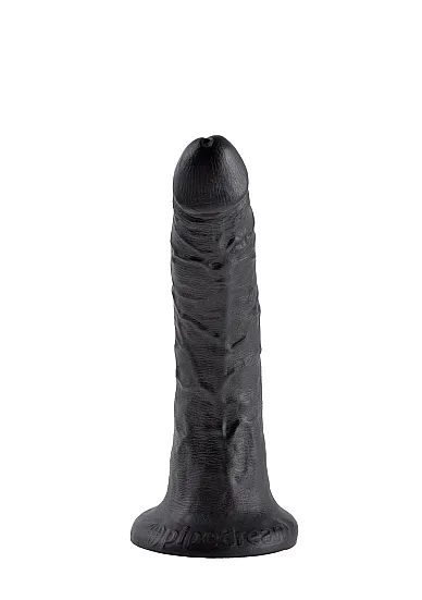 Pipedream King Cock - dildo realistyczne DUŻE miękkie, CZARNE  PVC - 20cm (7")
