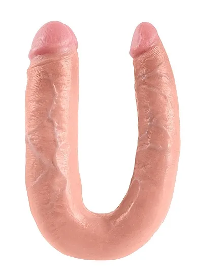 Pipedream King Cock - dildo DWIE GRUBOŚCI PODWÓJNE naturalne PVC - DUŻE