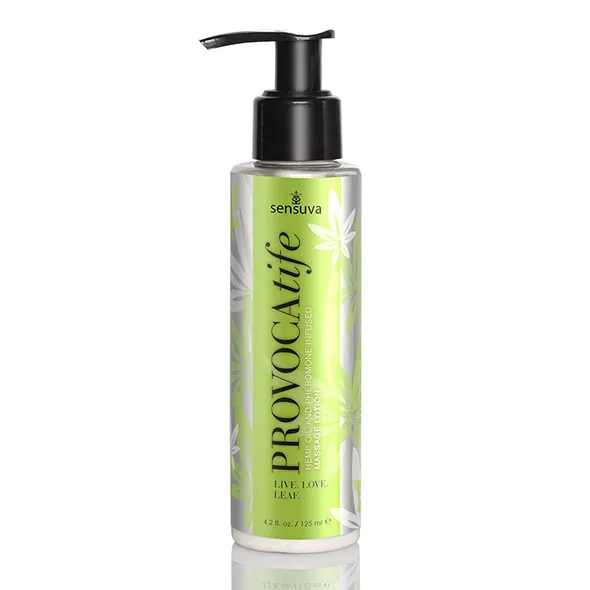 Balsam do masażu z konopiami - Sensuva Provocatife Cannabis Oil & Pheromone Infused Massage Lotion 120 ml