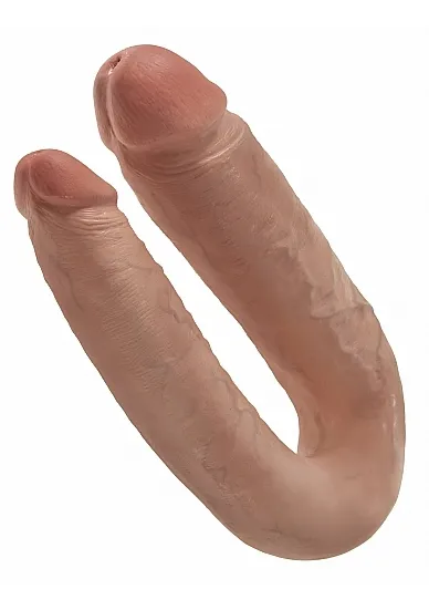 Pipedream King Cock - dildo PODWÓJNE JAK PRAWDZIWE naturalne 17cm (7") - DUŻE