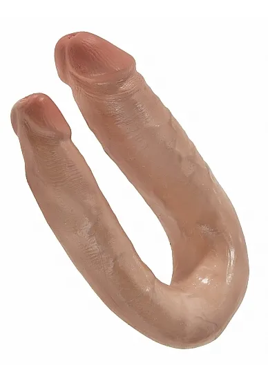 Pipedream King Cock - dildo PODWÓJNE JAK PRAWDZIWE naturalne 12cm (5") - MAŁE
