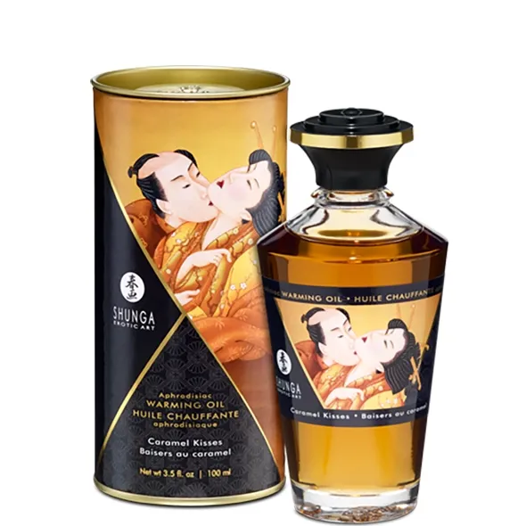 Olejek stymulujący rozgrzewający - Shunga Aphrodisiac Warming Oil 100 ml Karmel