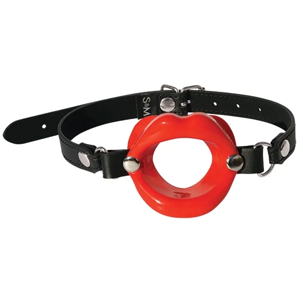 Knebel usta - S&M Silicone Lips   Czerwony