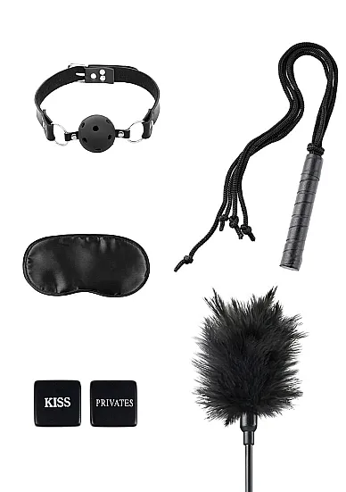 PIPEDREAM - ZESTAW BONDAGE FETYSZ 5elementów PLEASE KIT