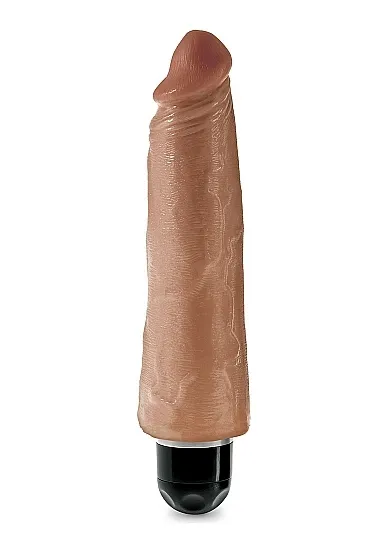 Pipedream King Cock - dildo realistyczne WIBRACJE śniade 25 cm (8')