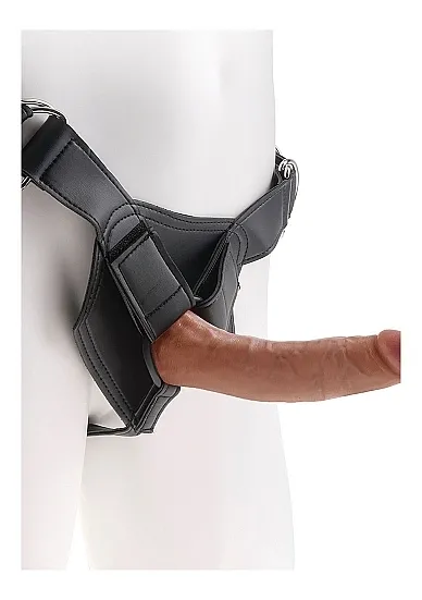 Pipedream King Cock - UPRZĄŻ Strap-on + DILDO 20 cm (7") NATURALNE
