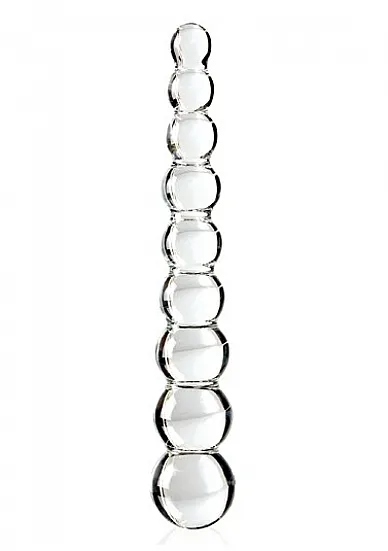 Pipedream Icicles - Plug Dildo szklany No. 2 przezroczysty kulkowy 21cm