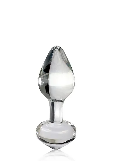 Pipedream Icicles - Plug Dildo szklany No. 44 przezroczysty 8 cm