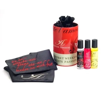 Zestaw słodko erotyczny Extase Sensuel - Coffret Weekend PassionFruits owocowe olejki