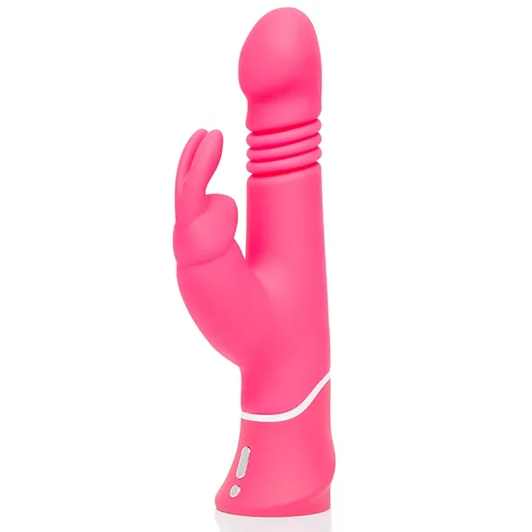 Wibrator posuwisty - Happy Rabbit Thrusting Realistic Pink
