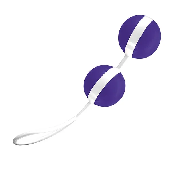 Kulki gejszy podwójne - Joydivision Joyballs Trend Duo  Biały z Fioletowym