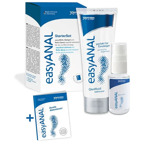 Zestaw do seksu analnego - nawilżenie i relaks - Joydivision easyANAL Bundle