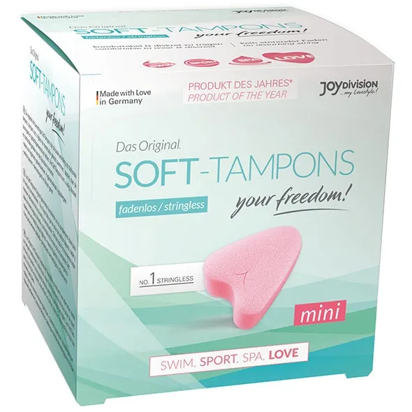 Tampony na specjalne okazje - Joydivision Soft-Tampons Stringless Mini 3 szt