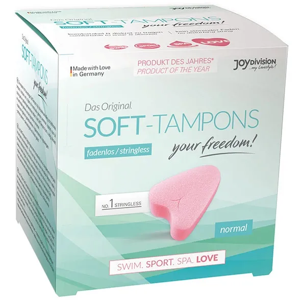 Tampony na specjalne okazje - Joydivision Soft-Tampons Stringless Normal 3 szt