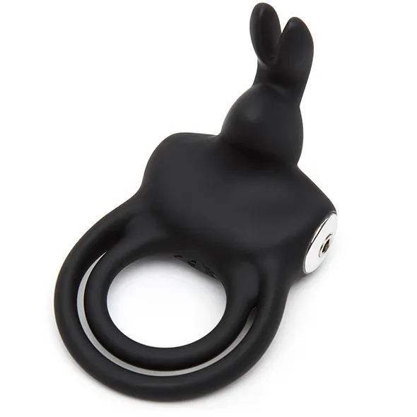 Pierścień wibrujący podwójny - Happy Rabbit Stimulating USB Rechargeable Rabbit Love Ring