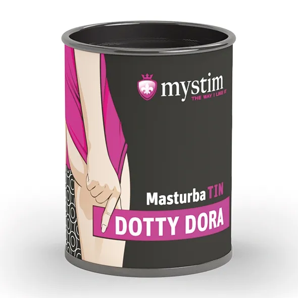 Masturbator wagina w puszce - Mystim MasturbaTIN Dotty Dora Dots