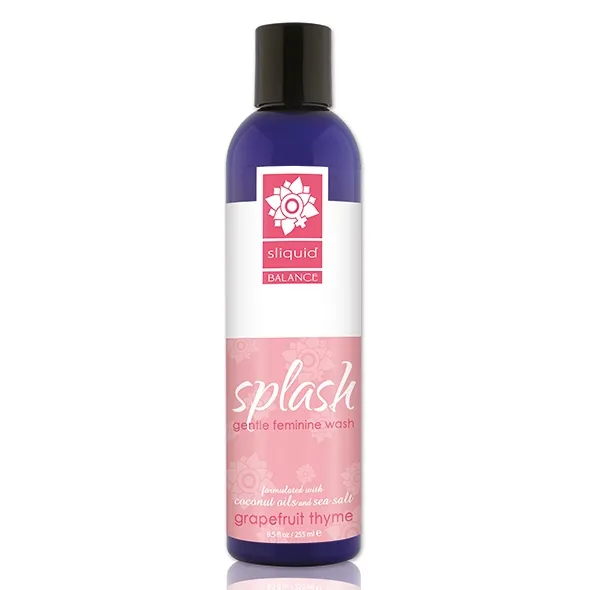 Płyn do higieny intymnej - Sliquid Balance Splash 255 ml  Grejpfrut i tymianek