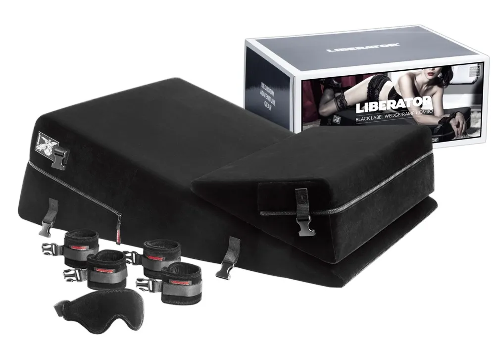 Rampa i poduszka do seksu i BDSM - Liberator Black Label Wedge Ramp Combo Black