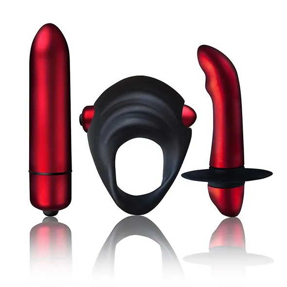 Mini zestaw zabawek erotycznych - Rocks-Off Truly Yours Red Temptations Kit