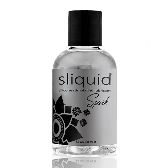 Lubrykant silikonowy z mentolem - Sliquid Naturals Spark Lubricant 125 ml