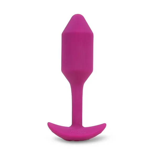 Korek wibrujący obciążony - B-Vibe Vibrating Snug Plug M Różowy