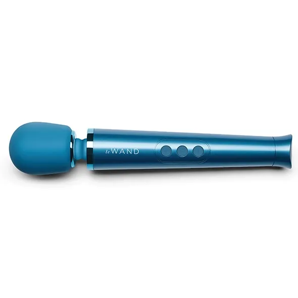 Masażer - Le Wand  Petite Rechargeable Vibrating Massager Niebieski