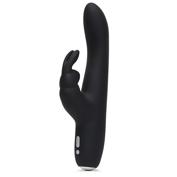 Zgrabny wibrator ze stymulatorem łechtaczki - Fifty Shades of Grey Greedy Girl Rechargeable Slimline Rabbit Vibrator