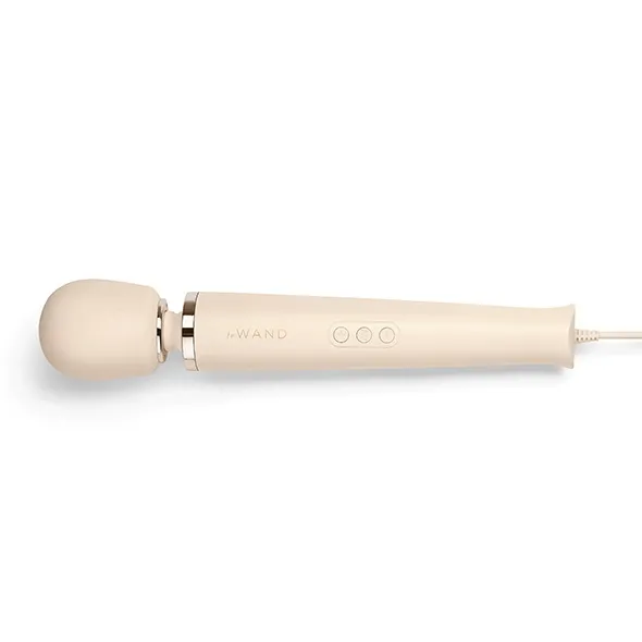 Masażer łechtaczki - Le Wand Powerful Plug-In Vibrating Massager   Kremowy