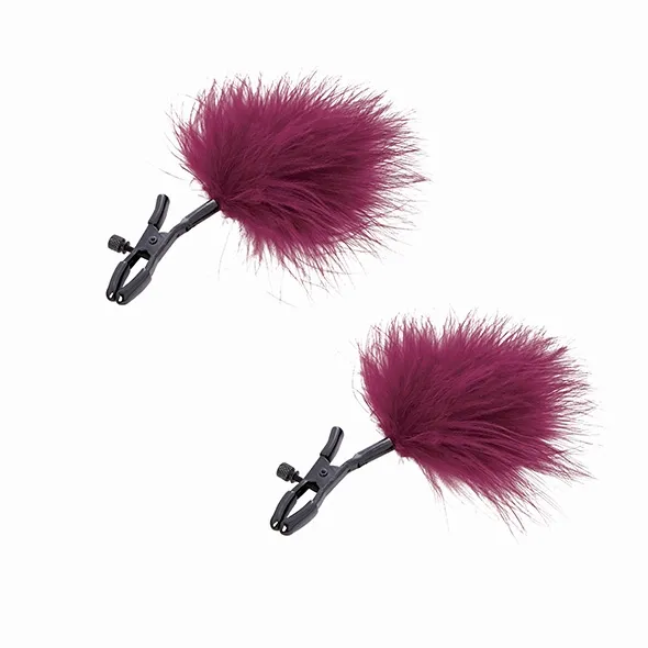 Zaciski na sutki z piórkami - S&M Enchanted Feather Nipple Clamps